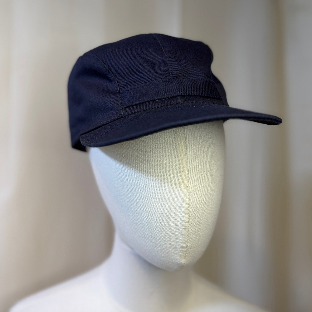 Flex-O-Band Navy Blue Sherpa Ear Flap Patrol Cap Men Small/Medium Excellent
